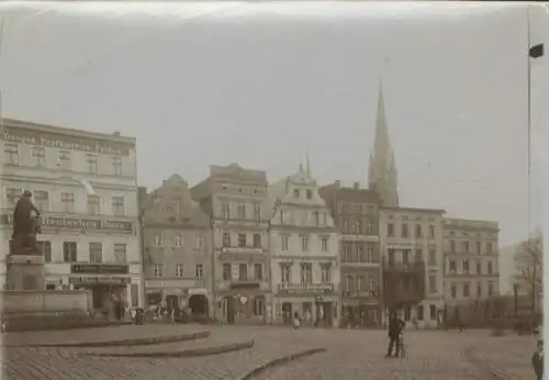 Original Foto Schlesien, Grafschaft Glatz, Neurode (Nowa Ruda), Ringpartie, Deutsches Haus, 1900