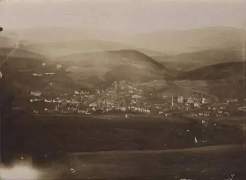 Original Foto Schlesien, Grafschaft Glatz, Neurode (Nowa Ruda), Gesamtpanorama, um 1900