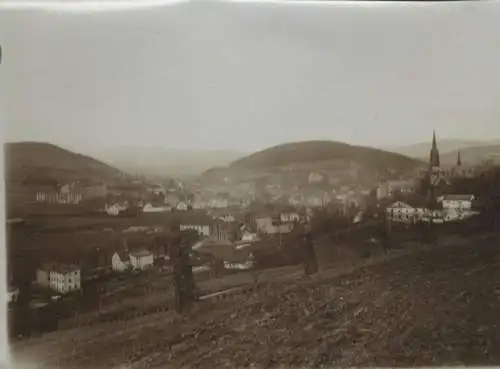 Original Foto Schlesien, Grafschaft Glatz, Neurode (Nowa Ruda), Gesamtpanorama, um 1900