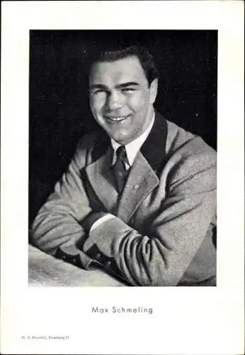 Ak Boxer Max Schmeling, Portrait