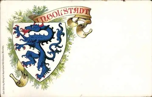 Wappen Ak Ingolstadt an der Donau Oberbayern, Stadtwappen