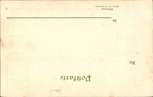 Präge Wappen Passepartout Ak Hamburg Mitte Neustadt, Jungfernstieg