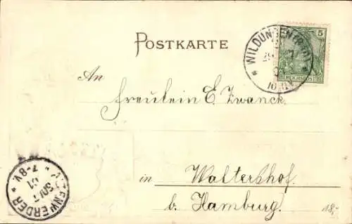 Präge Litho Kaiserin Auguste Viktoria, Portrait