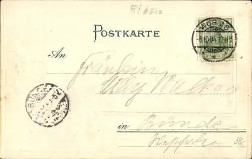 Präge Wappen Passepartout Ak Worms am Rhein, Dom