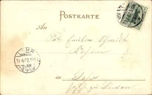 Präge Wappen Passepartout Ak Insel Mainau im Bodensee, Schloss