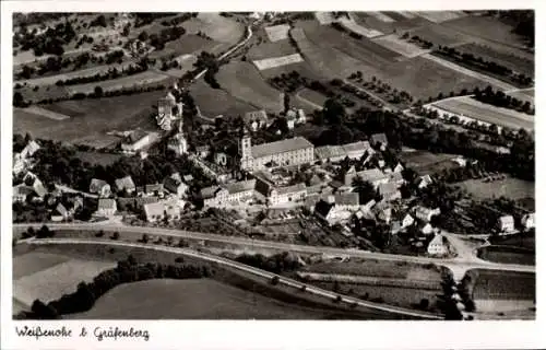 Ak Weissenohe Weißenohe in Oberfranken, Fliegeraufnahme