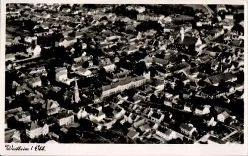 Ak Weilheim Oberbayern, Fliegeraufnahme