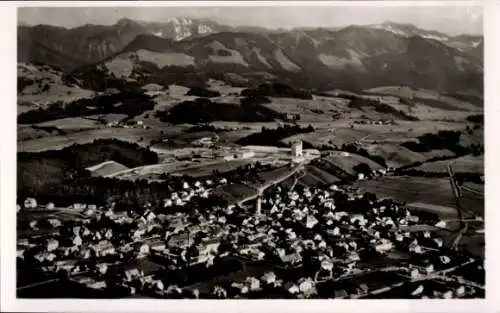 Ak Sonthofen im Oberallgäu Schwaben, Fliegeraufnahme