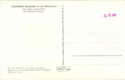 Ak Neustadt an der Waldnaab, Fliegeraufnahme