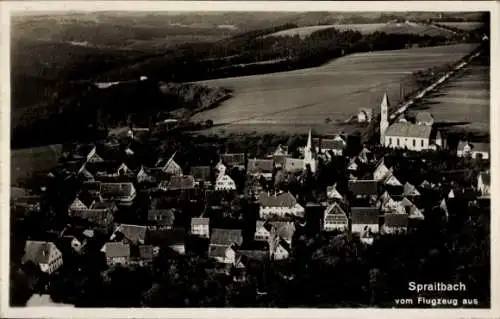 Ak Spraitbach im Ostalbkreis, Fliegeraufnahme