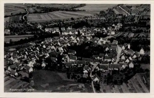 Ak Riederich, Fliegeraufnahme
