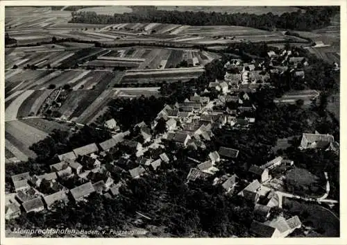 Ak Memprechtshofen Rheinau in Baden, Fliegeraufnahme