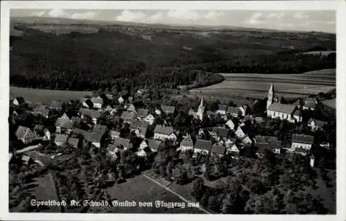Ak Spraitbach im Ostalbkreis, Fliegeraufnahme