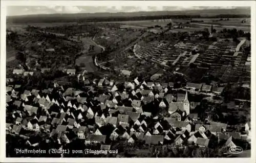 Ak Pfaffenhofen in Württemberg, Fliegeraufnahme