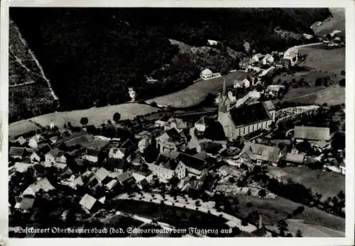 Ak Oberharmersbach im Schwarzwald Baden, Fliegeraufnahme