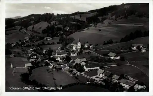 Ak Wengen Weitnau im Allgäu, Fliegeraufnahme