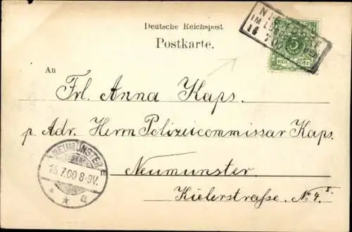 Ak Lübeck, Partie am Hafen, Segelschiff, Holstentor