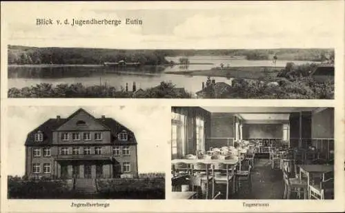 Ak Eutin in Ostholstein, Panoramablick, Jugendherberge, Tagesraum