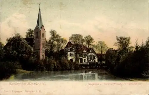 Ak Handorf Münster in Westfalen, Gasthaus