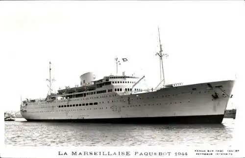 CPA Messageries Maritimes, Paquebot La Marseillaise 1944