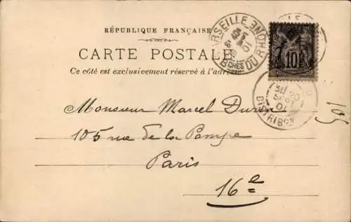 Ak Dampfer Senegal, Messageries Maritimes, MM