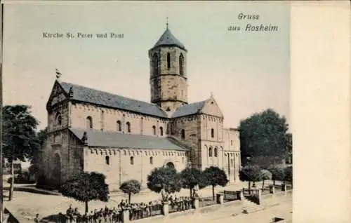 Ak Rosheim Elsass Bas Rhin, Kirche St. Peter und Paul