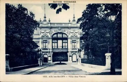 Ak Aix les Bains Savoie,Ville des Fleurs