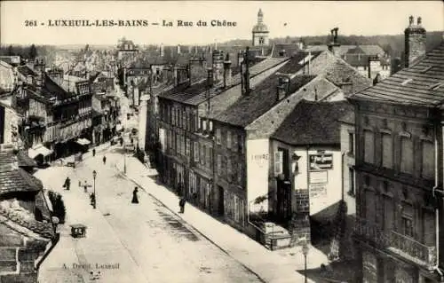 Ak Luxeuil les Bains Haute Saône, Rue de Chene