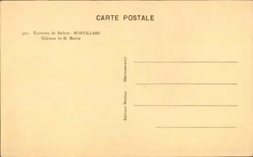 Ak Morvillars Territoire de Belfort, Schloss