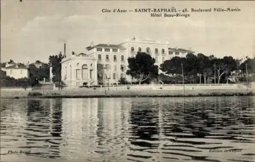 Ak Saint Raphaël Var, Boulevard Felix-Martin, Hotel Beau-Rivage