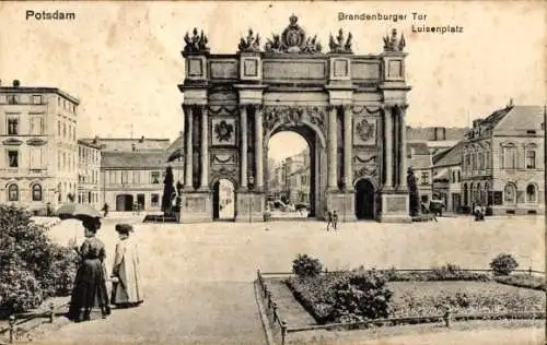 Ak Potsdam, Brandenburger Tor, Luisenplatz