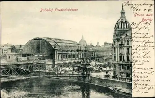 Ak Berlin Mitte, Bahnhof Friedrichstraße
