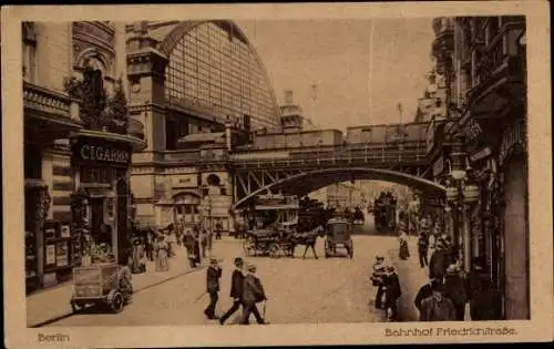 Ak Berlin Mitte, Bahnhof Friedrichstraße