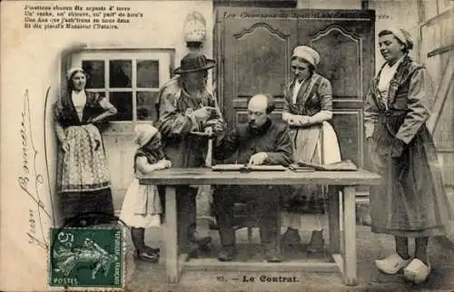 Lied Ak Les Chansons de Jean Rameau Illustrees, Le Contrat