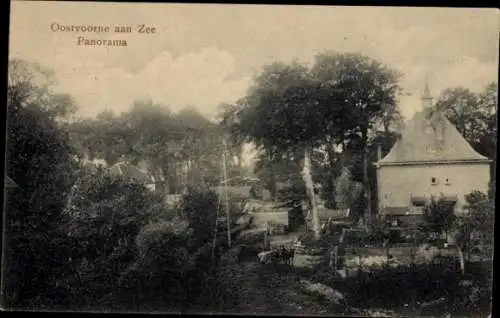 Ak Oostvoorne aan Zee Südholland, Panorama, Oostvoorne aan Zee