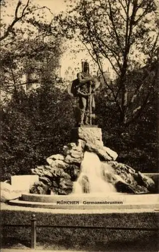 Ak München, Germanenbrunnen