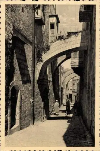 Ak Jerusalem Israel, Die via dolorosa, Kreuzweg