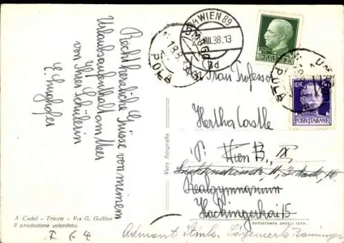 Ak Triest Trieste Friuli Venezia Giulia, Prefettura