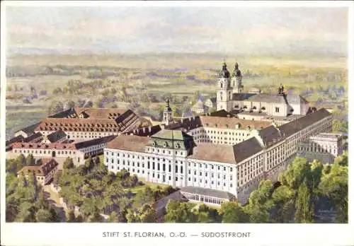 Ak St. Florian Oberösterreich, Stift St. Florian, Südostfront