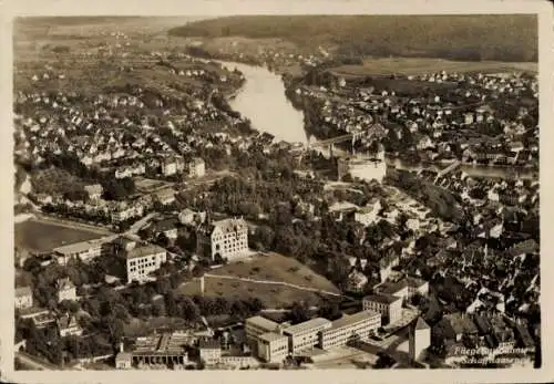 Ak Schaffhausen am Rhein Schweiz, Fliegeraufnahme
