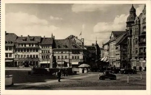 Ak Lutherstadt Eisenach in Thüringen, Marktplatz, Georgenstraße, Geschäfte