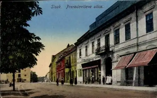 Ak Sisak Kroatien, Preradovićeva ulica