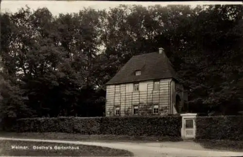 Ak Weimar in Thüringen, Goethe, Goethe's Gartenhaus