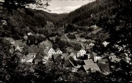 Ak Wirsberg im Fichtelgebirge, Schwarzwaldlandschaft, historische Gebäude, Kirchturm, naturnah...