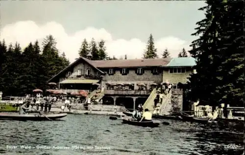 Ak Bayerisch Eisenstein in Niederbayern, Arberseehaus, Großer Arbersee, Seehaus