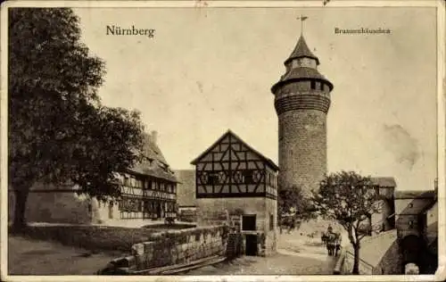 Ak Nürnberg, Brunnenhäuschen