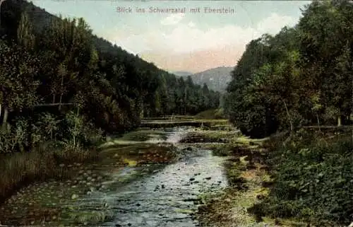 Ak Dittersdorf Saalfelder Höhe Saalfeld in Thüringen, Eberstein im Schwarzatal