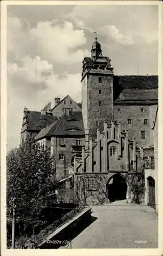 Ak Colditz in Sachsen, Schloss, Eingangsportal