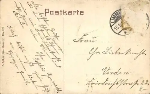 Ak Hannover in Niedersachsen, Maschpark, Winter