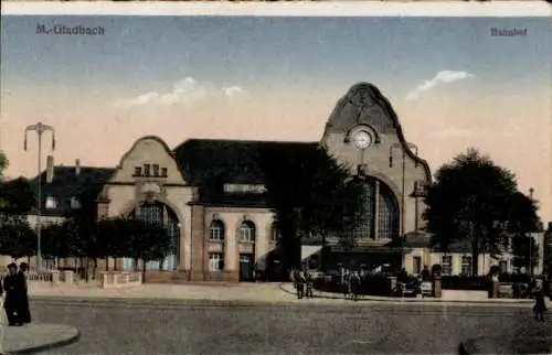 Ak Mönchengladbach am Niederrhein, Bahnhof